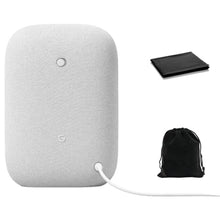 Load image into Gallery viewer, Google Audio Bluetooth Speaker - Wireless Music Streaming, Powerful Sound, Assistant Built-in, Wi-Fi and Bluetooth Connectivity, Smart Home Control, Stereo Pairing, Includes Pouch and Cloth
