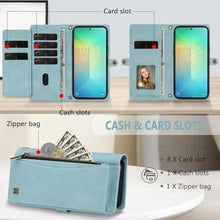 Load image into Gallery viewer, BLISLIAR for Samsung Galaxy S25 Plus Wallet Case with Card Holder Crossbody Wallet Strap, RFID Blocking Magnetic PU Leather Shockproof Protective Cover Samsung Galaxy S25 Plus Case 6.7 ,Blue
