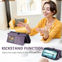 Load image into Gallery viewer, BLISLIAR for Samsung Galaxy S25 Plus Wallet Case with Card Holder Crossbody Wallet Strap, RFID Blocking Magnetic PU Leather Shockproof Protective Cover Samsung Galaxy S25 Plus Case 6.7 ,Purple
