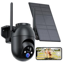 Load image into Gallery viewer, Security Cameras Wireless Outdoor Solar: 2K WiFi Camera for Home Security System - Battery Powered Cam IP66 Waterproof Motion Sensor - Camaras de Seguridad para Casa Inalambricas
