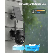 Load image into Gallery viewer, Security Cameras Wireless Outdoor Solar: 2K WiFi Camera for Home Security System - Battery Powered Cam IP66 Waterproof Motion Sensor - Camaras de Seguridad para Casa Inalambricas
