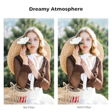 Load image into Gallery viewer, K&amp;F Concept Black Mist Diffusion 1/4 Filter(Black Frame) for Fujifilm X100 Series, X100/X100F/X100S/X100T/X100V/X100VI, 28 Multi-Coatings HD Optical Glass Lens Filter
