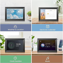 Load image into Gallery viewer, KODAK 10.1 Inch WiFi Digital Picture Frame, 1280x800 HD IPS Touch Screen, 32GB Storage, Auto-Rotate Instant Photo &amp; Video Sharing Perfect for Family Photos Remote Uploads, Digital Display, Easy Setup
