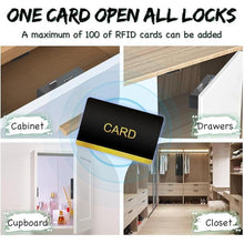 Load image into Gallery viewer, Smart RFID Cabinet Lock, Hidden Digital Electronic Bluetooth RFID Cabinet Drawer Lock for Adults Baby Proofing Teens Liquor Cupboard File
