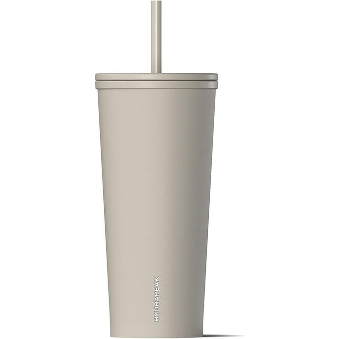 Hydrapeak Journey 25 oz Insulated Tumbler with Lid and Straw, Iced Coffee Cup, Reusable Stainless Steel Water Bottle Travel Mug, Gifts for Women Men, Stone