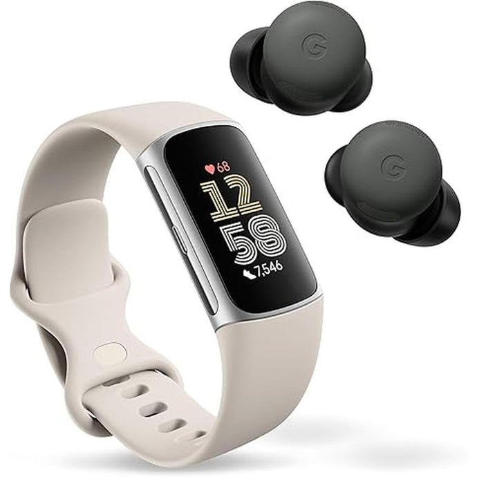 Fitbit Charge 6 Fitness Tracker with Heart Rate & Google Pixel Buds Pro 2 - Wireless Earbuds with Active Noise Cancellation