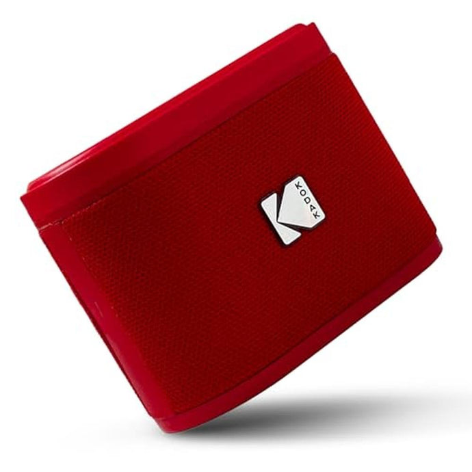 KODAK SOUNDBRIX Portable Bluetooth Speaker 360 HD Wireless Sound with Rich Bass Durable Mini Speaker IPX4 Water Resistant Magnetic Stackable Luxury Red for Outdoor Fun Travel & Poolside Music