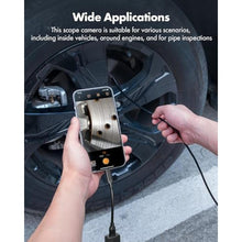 Load image into Gallery viewer, Anykit USB Endoscope Camera with 8 Adjustable LED Lights, Semi-Rigid Broscope Snake Camera, IP67 Waterproof Inspection Cam Compatible with iPhone and Android Devices (33ft)
