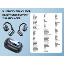 Load image into Gallery viewer, ERAZER XP2 AI Translation Earbuds Real Time, 3-in-1 Language Translator Earbuds Over The Ear Earbuds for 135 Languages&amp; Accents, Two-Way Translation Device fit iOS&amp;Android for Travel Business Learning
