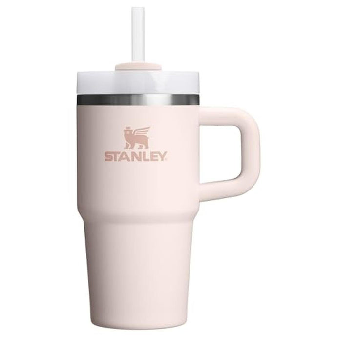 STANLEY Quencher H2.0 Tumbler with Handle and Straw 20 oz | Flowstate 3-Position Lid | Cup Holder Compatible for Travel | Insulated Stainless Steel Cup | BPA-Free | Rose Quartz 2.0