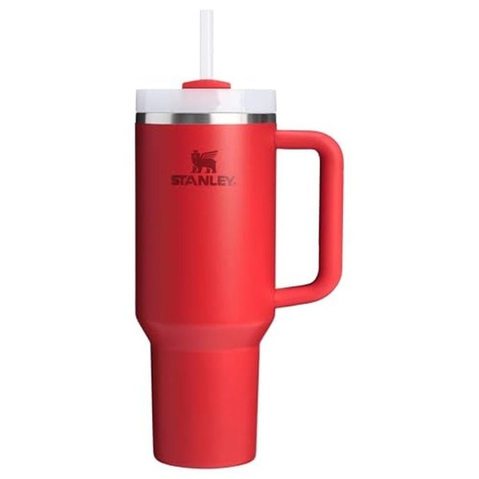 STANLEY Quencher H2.0 Tumbler with Handle and Straw 40 oz | Flowstate 3-Position Lid | Cup Holder Compatible for Travel | Insulated Stainless Steel Cup | BPA-Free | Chili Red