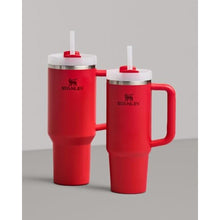 Load image into Gallery viewer, STANLEY Quencher H2.0 Tumbler with Handle and Straw 40 oz | Flowstate 3-Position Lid | Cup Holder Compatible for Travel | Insulated Stainless Steel Cup | BPA-Free | Chili Red
