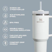 Load image into Gallery viewer, Stanley Quencher H2.0 Tumbler with Handle and Straw 40 oz | Flowstate 3-Position Lid | Cup Holder Compatible for Travel | Insulated Stainless Steel Cup | BPA-Free | Twilight
