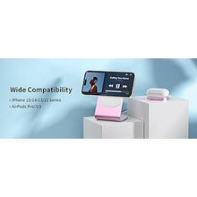 Load image into Gallery viewer, Magnetic Wireless Charger, Mag Charger with Aluminum Charging Pad Stand Compatible with iPhone 16/15/14/13/12 Series?20W PD Charger&amp;5ft Cable Included, Pink(Upgraded)
