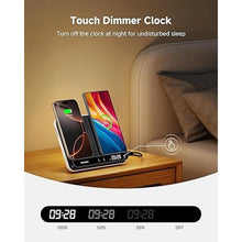 Load image into Gallery viewer, Dual Wireless Charger Stand, SwanScout 504, Foldable Wireless Charging Station Pad for iPhone 16/15/14 Series, Samsung S25/S24/S23, Pixel, Android Phones, AirPods/Galaxy Buds, Adapter Included

