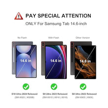 Load image into Gallery viewer, Backlit Keyboard Case for Samsung Tab S10 Ultra/S9 Ultra/S8 Ultra 14.6in, Detachable Keypad for Galaxy S10 Ultra Tab Case Smart Cover Folio with Pen Slot, 7-Colors Backlight, Slim and Portable, Black
