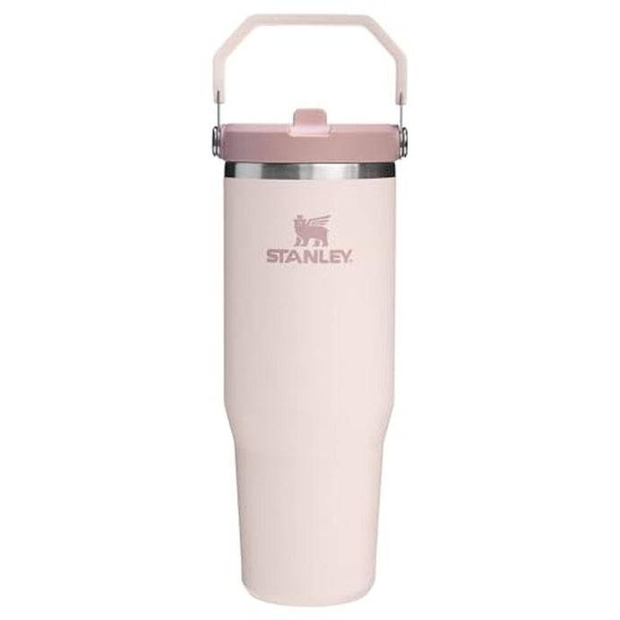 Stanley IceFlow 2.0 Flip Straw Tumbler with Handle 30 oz | Twist On Lid and Flip Up Straw | Leak Resistant Water Bottle | Insulated Stainless Steel | BPA-Free | Rose Quartz