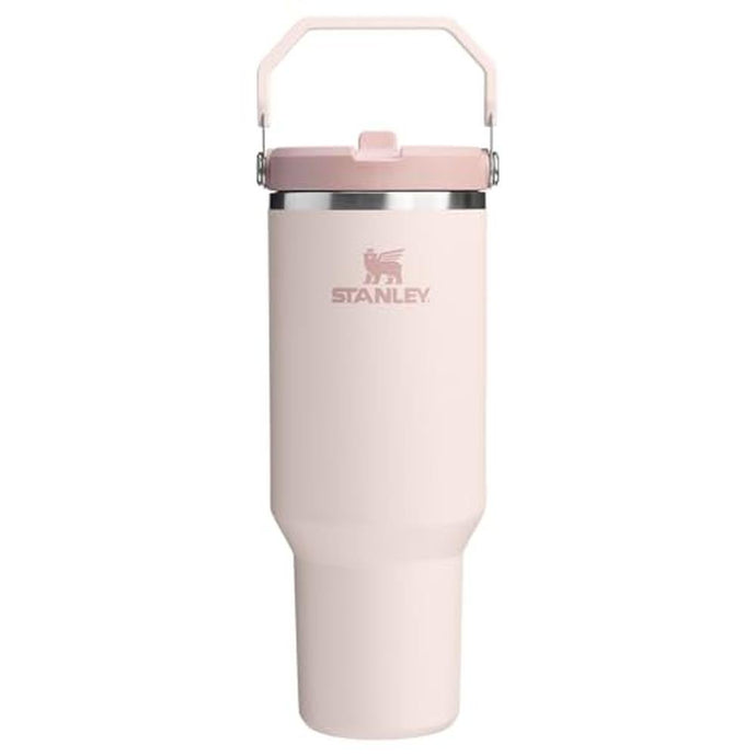 Stanley IceFlow 2.0 Flip Straw Tumbler with Handle 40 oz | Twist On Lid and Flip Up Straw | Leak Resistant Water Bottle | Insulated Stainless Steel | BPA-Free | Rose Quartz