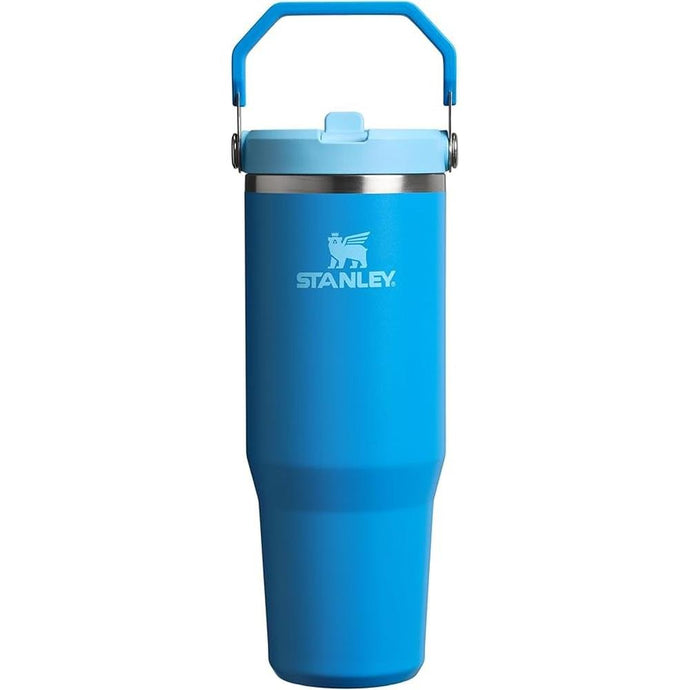 Stanley IceFlow 2.0 Flip Straw Tumbler with Handle 30 oz | Twist On Lid and Flip Up Straw | Leak Resistant Water Bottle | Insulated Stainless Steel | BPA-Free | Azure