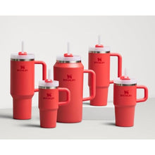 Load image into Gallery viewer, Stanley Quencher H2.0 Tumbler with Handle and Straw 14 oz | Flowstate 3-Position Lid | Cup Holder Compatible for Travel | Insulated Stainless Steel Cup | BPA-Free | Hot Coral
