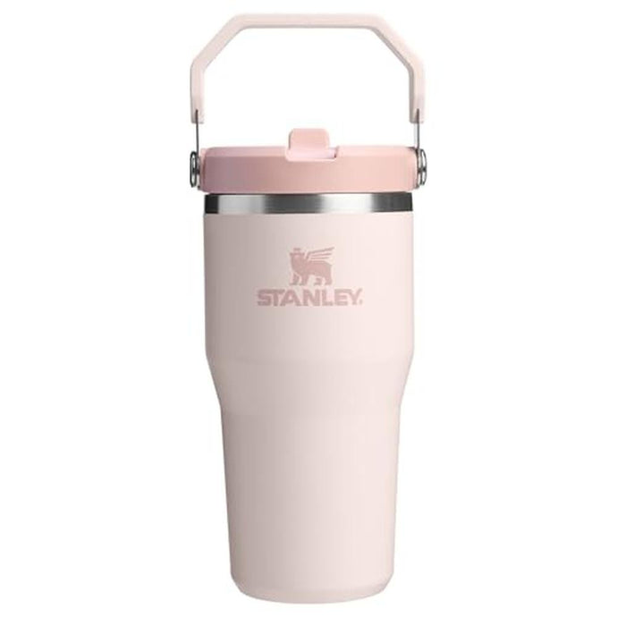 Stanley IceFlow 2.0 Flip Straw Tumbler with Handle 20 oz | Twist On Lid and Flip Up Straw | Leak Resistant Water Bottle | Insulated Stainless Steel | BPA-Free | Rose Quartz