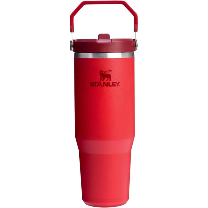 Stanley IceFlow 2.0 Flip Straw Tumbler with Handle 30 oz | Twist On Lid and Flip Up Straw | Leak Resistant Water Bottle | Insulated Stainless Steel | BPA-Free | Chili Red