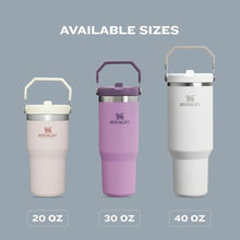 Load image into Gallery viewer, Stanley IceFlow 2.0 Flip Straw Tumbler with Handle 30 oz | Twist On Lid and Flip Up Straw | Leak Resistant Water Bottle | Insulated Stainless Steel | BPA-Free | Chili Red
