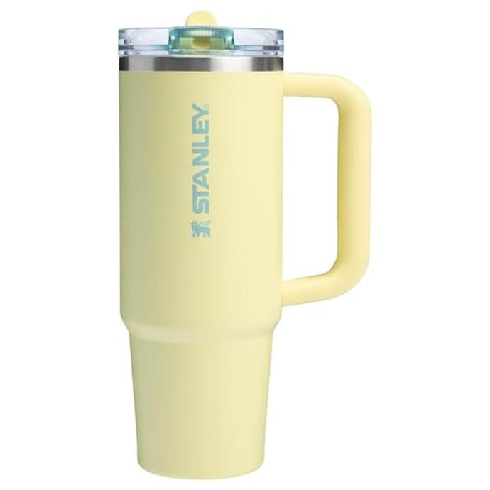 Stanley Quencher ProTour Flip Straw Tumbler with Leakproof Lid 30 oz | Built-In Straw and Handle | Cup Holder Compatible for Travel | Insulated Stainless Steel Cup | BPA-Free | Pomelo