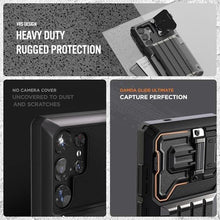 Load image into Gallery viewer, VRS DESIGN Damda Glide Ultimate for Galaxy S25 Ultra (2025), Premium Sturdy Fully Covered Camera Lens Protection Wallet Case with Multi-Functional Strap (Matte Black)
