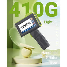 Load image into Gallery viewer, TESEN Upgraded Handheld Printer at 0.5 Inch Print Height with Sensor Printing on Production Line Use Fast Dry Ink to Print Date Time Logo Barcode QR Code Batch Number Anywhere (Works Over 16 Hours)
