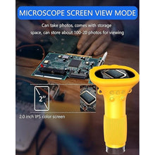 Load image into Gallery viewer, T TAKMLY Digital Microscope Camera Portable Handheld Magnifying Glass with Light, 2.0 inch Screen USB Magnifier for Coins Adults Kids, 200w Pixel, 1000x Magnification, Compatible with Windows, Mac OS
