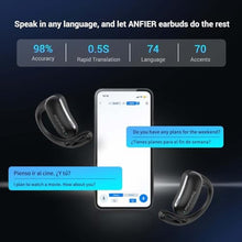Load image into Gallery viewer, Wooask AI Translator Earbuds, 144 Language Translator Earbuds Open Ear Design 3-in-1 AI Translation Earbuds Real Time F56 Black (with Offline Package (Lifetime Free))
