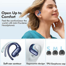 Load image into Gallery viewer, kurdene Wireless Earbuds Bluetooth Headphones Sport,Over Ear Buds with Deep Bass Sound,60Hrs Playtime Earphones Redesigned Comfort Fit with Earhooks for Running,Meeting,Workout-Blue
