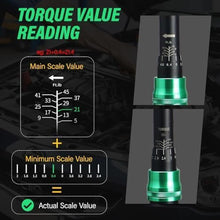 Load image into Gallery viewer, 14PCS 3/8 Drive Torque Wrench 5-45ft.lb, Magnetic Spark Plug Socket Set with 3/8&quot; Universal Joint &amp; 10&quot; Extension Rod, Cr-V Steel Swivel Sockets for Automotive Tools
