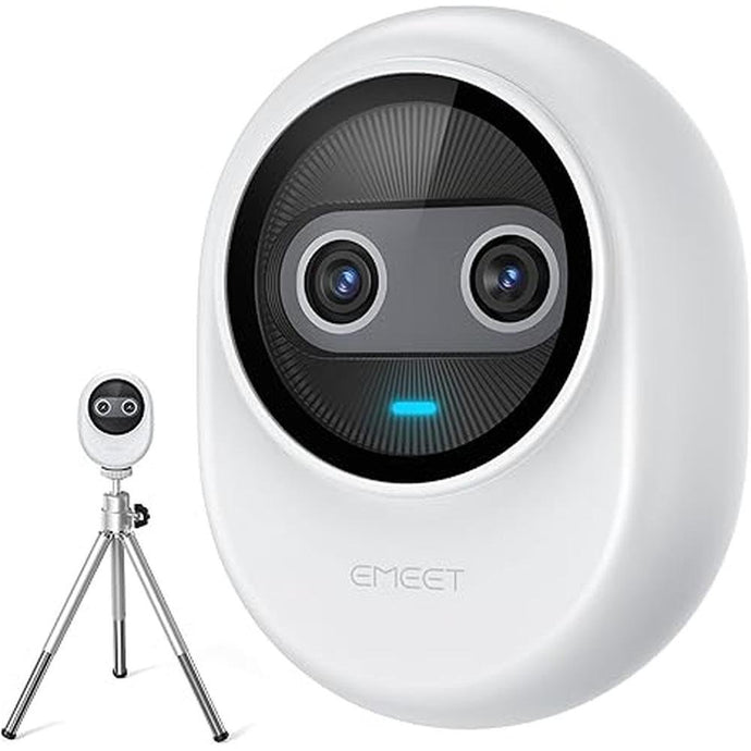 EMEET Piko 4K Webcam for Streaming, World's 1st Dual-Camera AI-Powered 4K Webcam w/AI Autofocus, 3 Mics Array&3 Sound Modes, Tripod, Video Camera Great for Streaming, Desk Setup and Creative Gifts