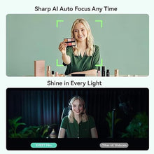 Load image into Gallery viewer, EMEET Piko 4K Webcam for Streaming, World&#39;s 1st Dual-Camera AI-Powered 4K Webcam w/AI Autofocus, 3 Mics Array&amp;3 Sound Modes, Tripod, Video Camera Great for Streaming, Desk Setup and Creative Gifts
