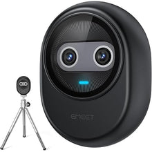 Load image into Gallery viewer, EMEET Piko 4K Webcam for Streaming, World&#39;s 1st Dual-Camera AI-Powered 4K Camera w/AI Autofocus, 3 Mics Array&amp;3 Sound Modes, USB Webcam with Tripod, Great for Streaming, Desk Setup and Creative Gifts
