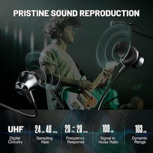 Load image into Gallery viewer, Wireless in-Ear Monitor System, Stereo &amp; Mono IEM System w/Bodypack Receivers &amp; Earphones, 10 Tunable Frequencies, 200ft Range, in Ear Monitors for Musicians, Bands, Studio (SD-1-2R)
