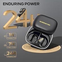 Load image into Gallery viewer, Monster Open Ear AC520 Headphones,Bluetooth 6.0 Wireless Earbuds with HiFi Sound,Open Ear Earbuds with 24H Playtime,Unique Handbag Design,ENC Clear Call,IPX6 Resistance Wireless Headphones?Black?
