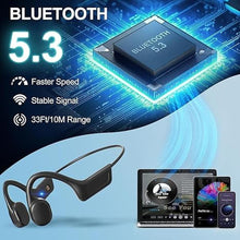 Load image into Gallery viewer, Bone Conduction Swimming Headphones,Waterproof IP68,Wireless Bluetooth 5.3 Earphones with Microphone, Built-in 32GB MP3 Open Ear Bluetooth Headphones for Running,Swimming,Diving (Dumb black)
