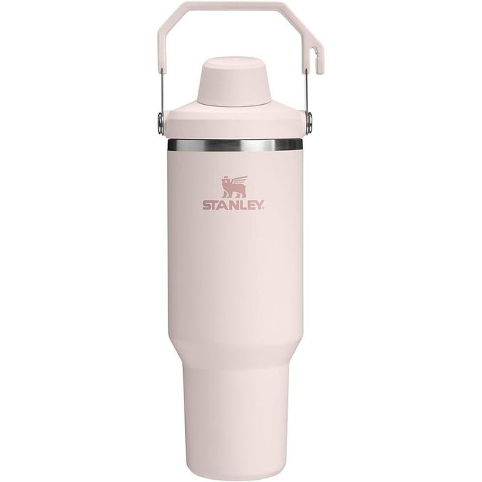Stanley IceFlow 2.0 Fast Flow Tumbler with Handle 40 oz | Twist On Angled Spout Lid | Leakproof Water Bottle | Insulated Stainless Steel | BPA-Free | Rose Quartz