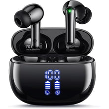 Load image into Gallery viewer, Wireless Earbuds Bluetooth Headphones, Ear Buds with Deep Bass, 40H Long Playtime, Power Display, IPX7 Waterproof in Ear Earphone with Mic for Phone Tablet Sports Workout, Black
