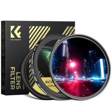 Load image into Gallery viewer, K&amp;F Concept Black Diffusion 1/4 +MCUV Protection Filter +42-49mm Adapter Ring Kit for Ricoh GR IIIx GR IIIx HDF GR3x HDF GR III GR III HDF GR3 HDF GR II GR2
