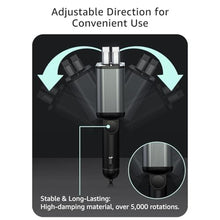Load image into Gallery viewer, PDMAX Retractable Car Charger USB C,145W Type C Car Charger Fast Charging with Dual Retractable USB C Cable and USB Ports, Compatible with iPhone 16/15,S25/24/23/22, Pixel 9/8/7

