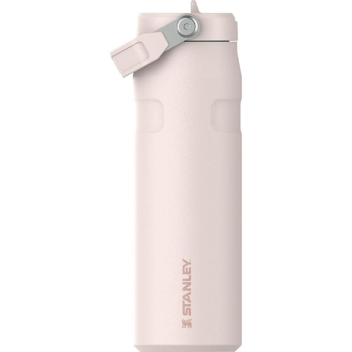 Stanley IceFlow Flip Straw 2.0 Water Bottle 24 oz | Built-In Straw with Larger Opening | Lightweight and Leak Resistant | Insulated Stainless Steel | BPA-Free | Rose Quartz