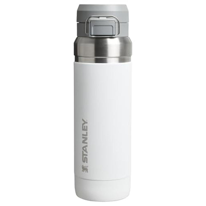 Stanley Quick Flip GO Water Bottle 36 oz | Push Button Lid | Leakproof and Packable for Travel and Sports | Insulated Stainless Steel | BPA-Free | Frost