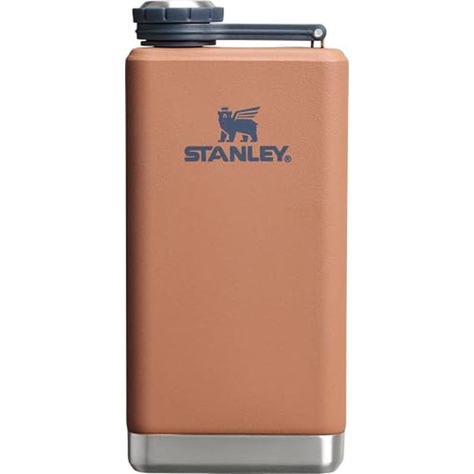 Stanley Adventure Pre-Party Flask 8 oz | Leakproof Hip Flask | Hinge Connected Never Lose Cap | Insulated Stainless Steel Liquor Container | BPA-Free | Toast