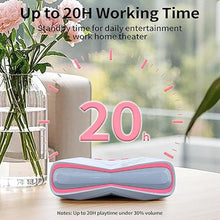 Load image into Gallery viewer, 2025 Portable Bluetooth Speaker IPX7 Waterproof 20H Playtime for Camping BT5.3 Wireless Party Small Bluetooth Speaker Loud Easy Stereo Pairing for Outdoor Office Pink Gift
