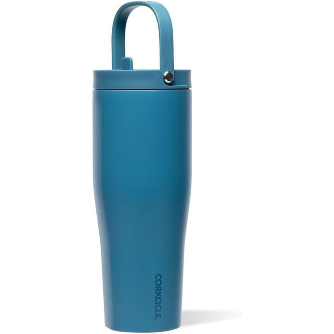 Corkcicle Go Cup XL Insulated Tumbler with Lid and Straw, North Shore, 30 oz – Reusable Water Bottle Keeps Beverages Cold for 12hrs – Cupholder Friendly Tumbler, Leak-Proof Design