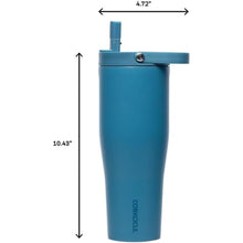 Load image into Gallery viewer, Corkcicle Go Cup XL Insulated Tumbler with Lid and Straw, North Shore, 30 oz – Reusable Water Bottle Keeps Beverages Cold for 12hrs – Cupholder Friendly Tumbler, Leak-Proof Design
